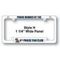 Polypropylene Plastic Auto License Frame 1 1/4" Panel-3M Reflective Decals